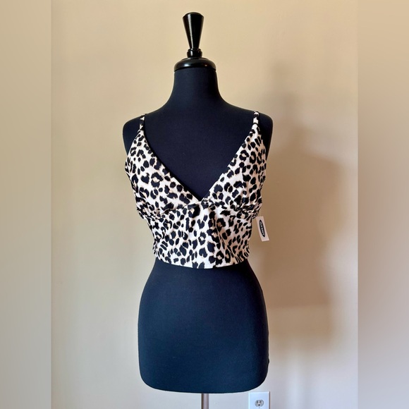 Old Navy Cheetah Print Swim Top - Picture 2 of 5
